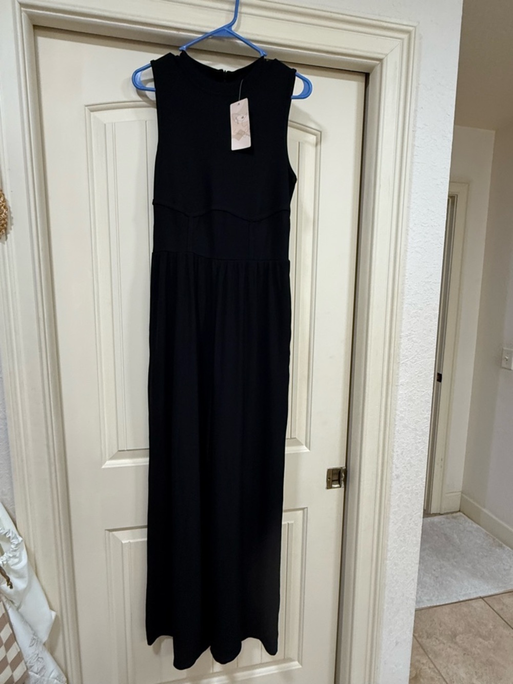 Women's Black Sleeveless romper jumpsuit